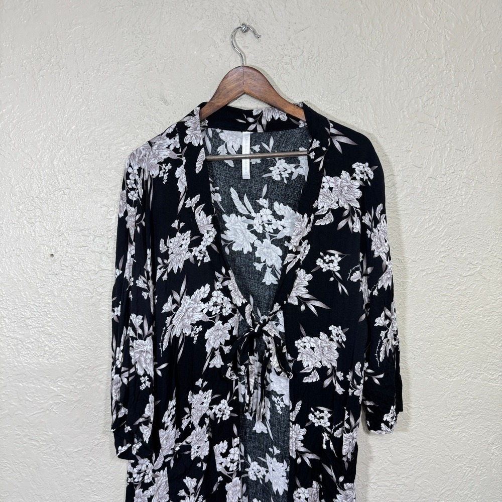 Spiritual Gangster Maya Kimono Top OS Floral‎ Lightweight Robe Cover Up Shawl - Picture 3 of 9